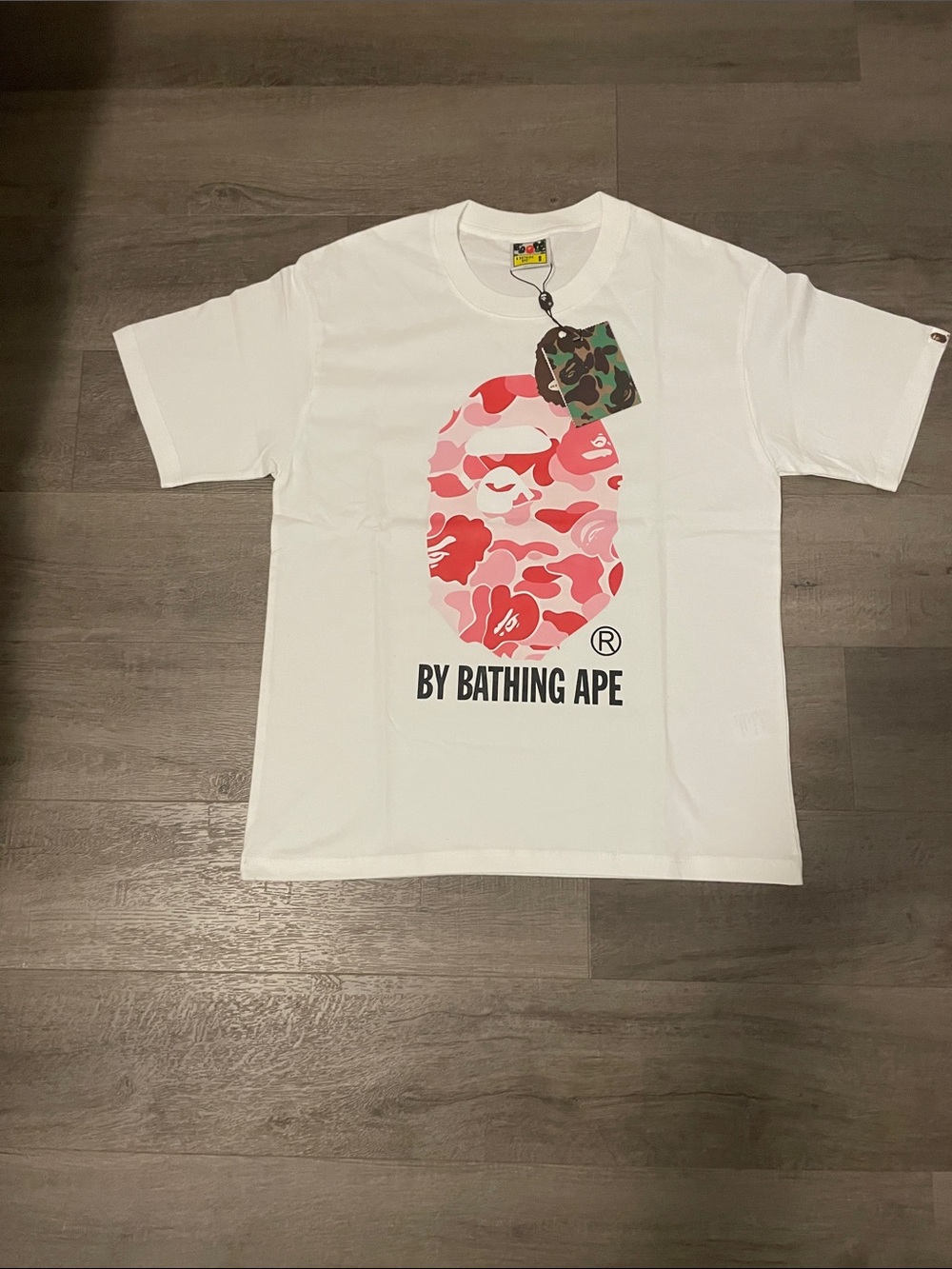 Camo ape abc pink cheetah print shirt Bape